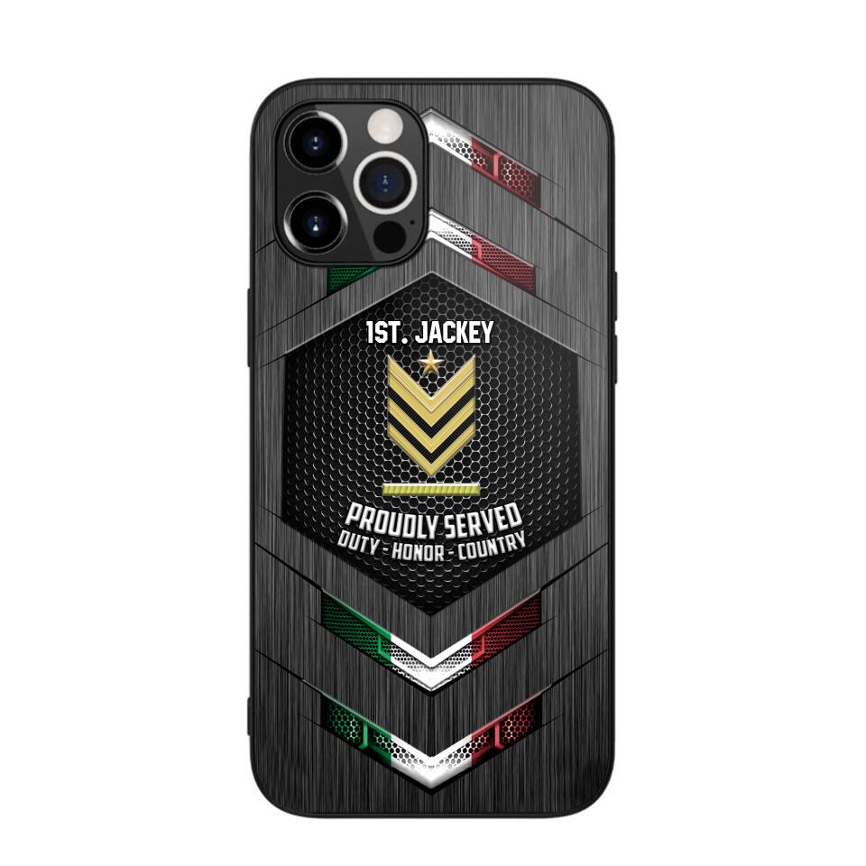 Personalized Italian Soldier Phone Case Printed 22JUL-HQ27