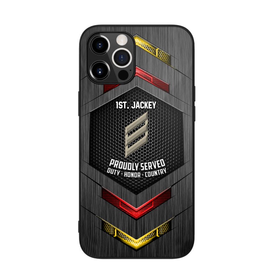 Personalized German Soldier Phone Case Printed 22JUL-HQ27