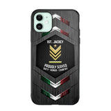 Personalized Italian Soldier Phone Case Printed 22JUL-HQ27