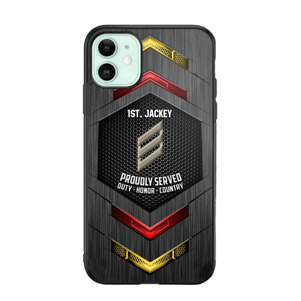 Personalized German Soldier Phone Case Printed 22JUL-HQ27