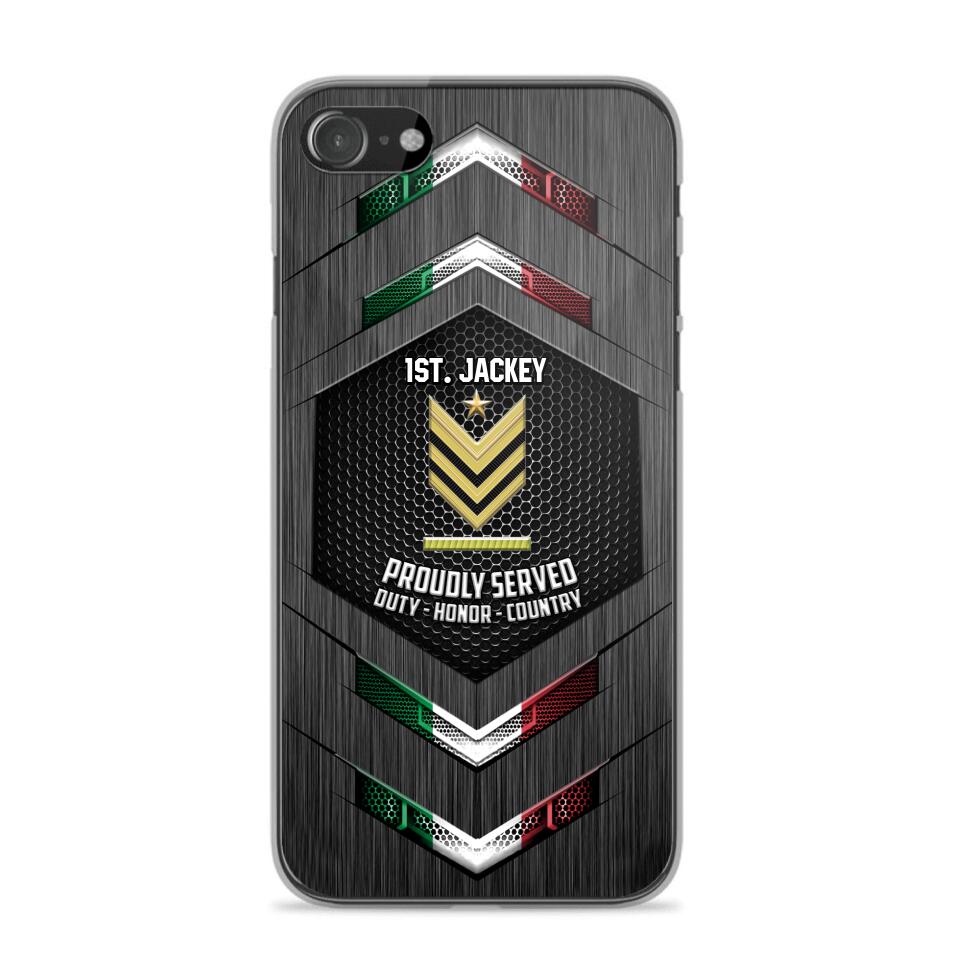 Personalized Italian Soldier Phone Case Printed 22JUL-HQ27