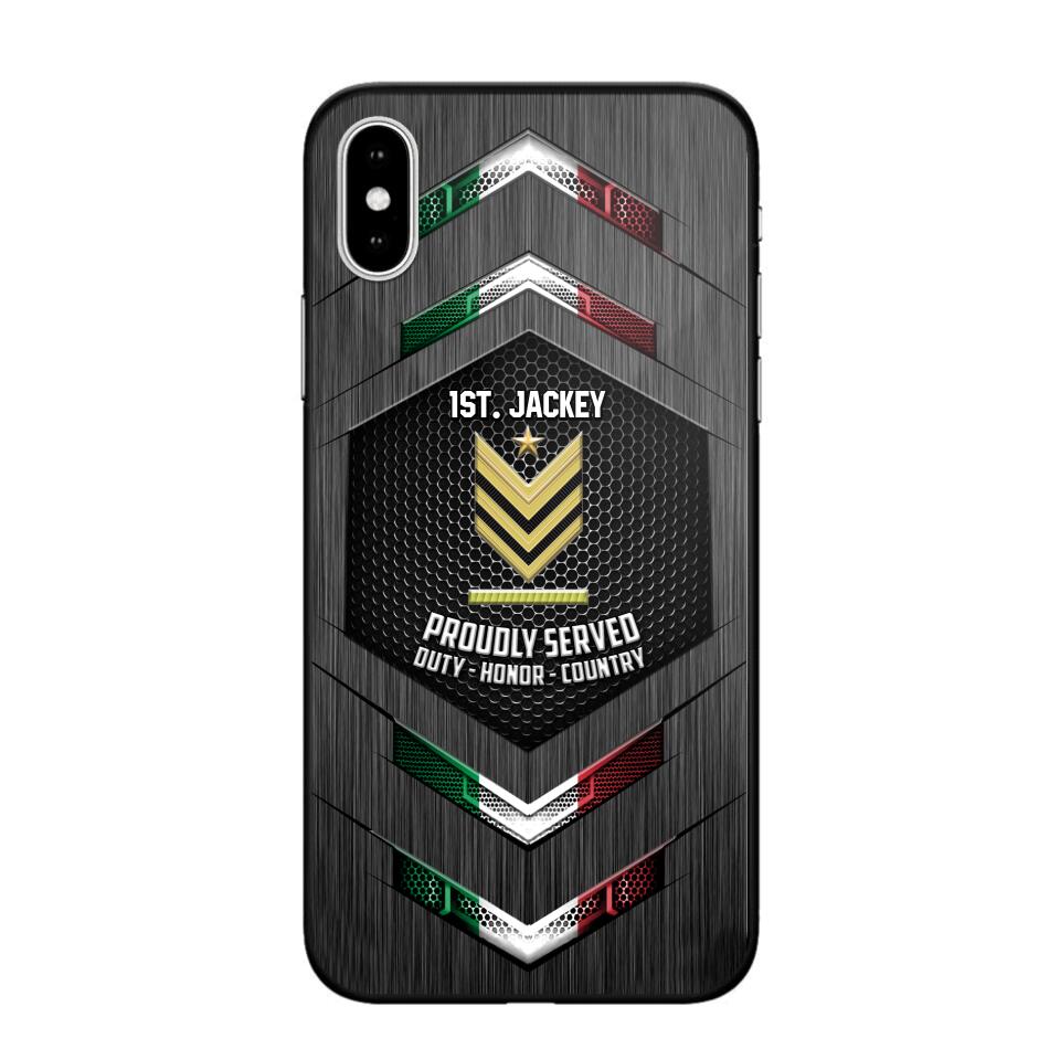 Personalized Italian Soldier Phone Case Printed 22JUL-HQ27