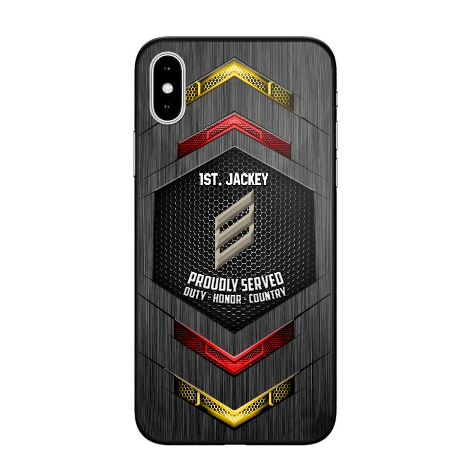 Personalized German Soldier Phone Case Printed 22JUL-HQ27