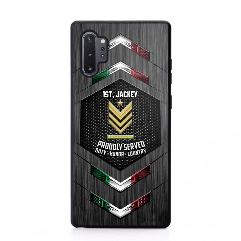 Personalized Italian Soldier Phone Case Printed 22JUL-HQ27