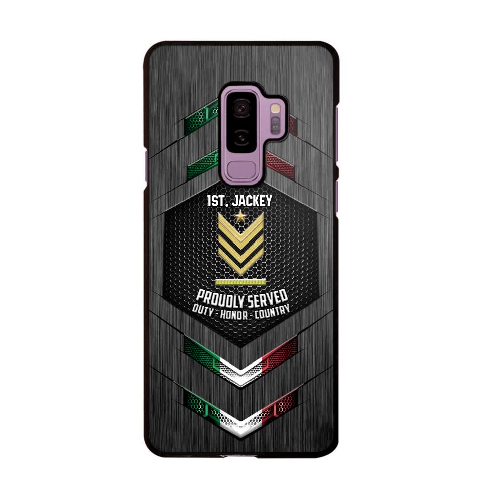Personalized Italian Soldier Phone Case Printed 22JUL-HQ27