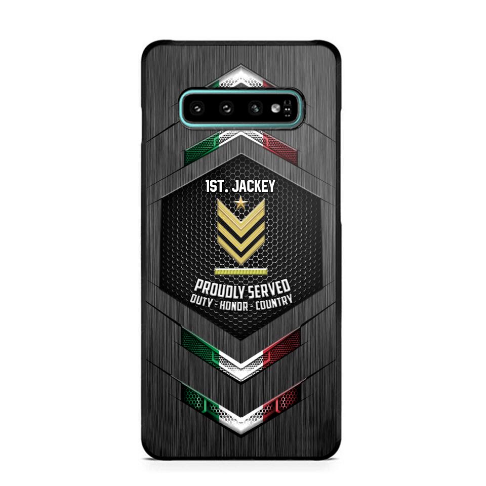 Personalized Italian Soldier Phone Case Printed 22JUL-HQ27