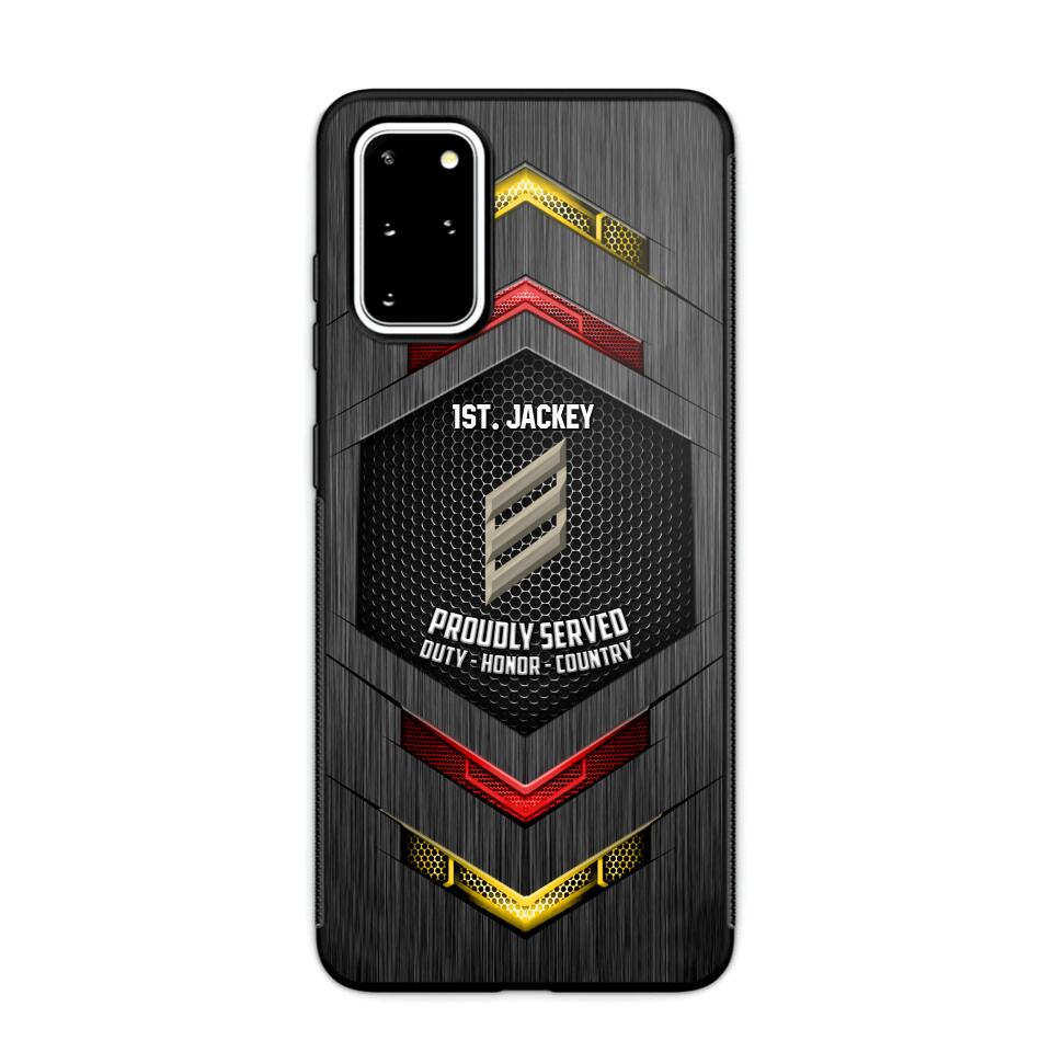 Personalized German Soldier Phone Case Printed 22JUL-HQ27