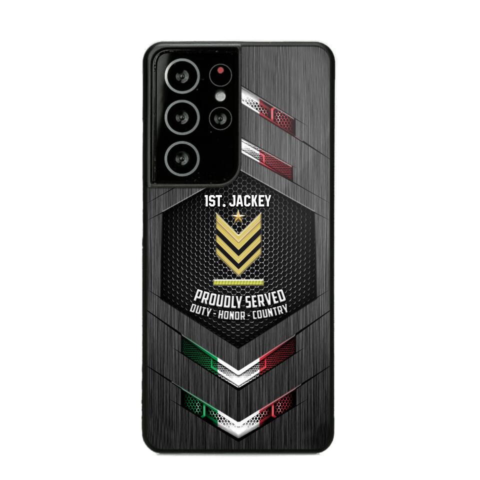 Personalized Italian Soldier Phone Case Printed 22JUL-HQ27