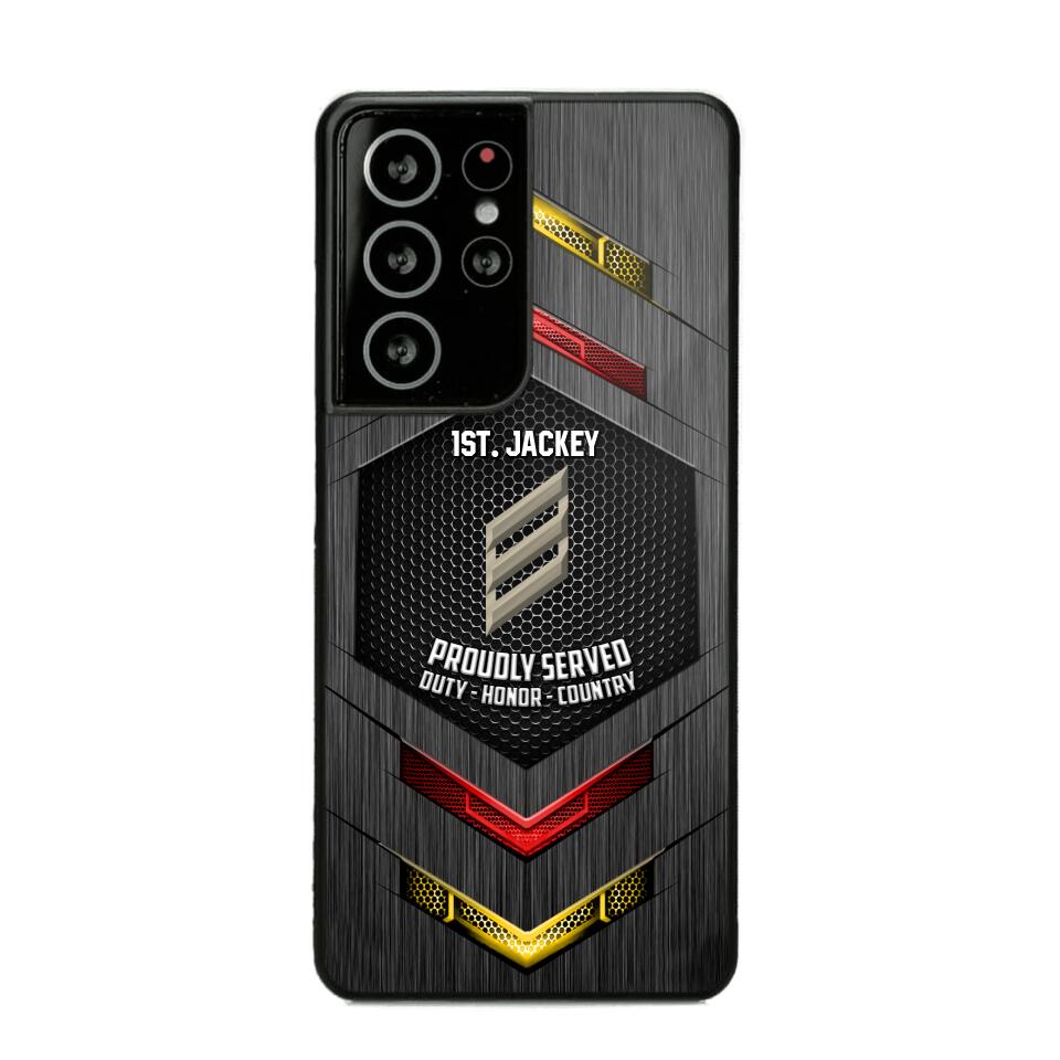 Personalized German Soldier Phone Case Printed 22JUL-HQ27