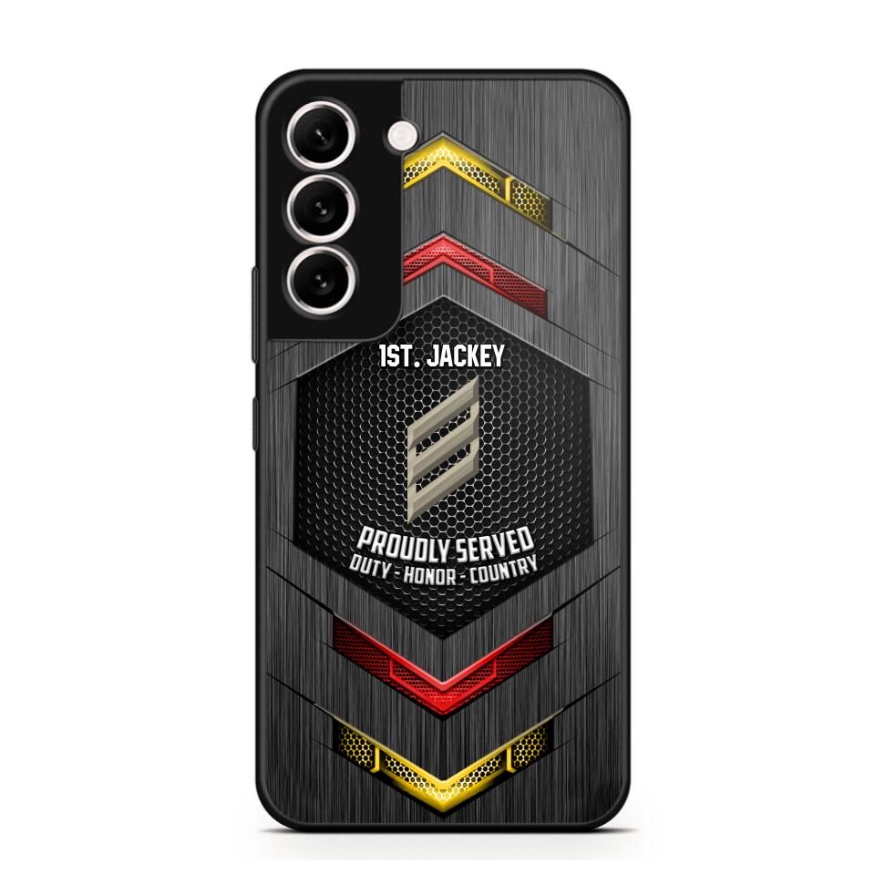 Personalized German Soldier Phone Case Printed 22JUL-HQ27