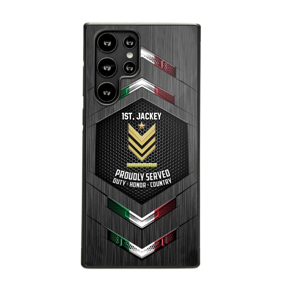 Personalized Italian Soldier Phone Case Printed 22JUL-HQ27
