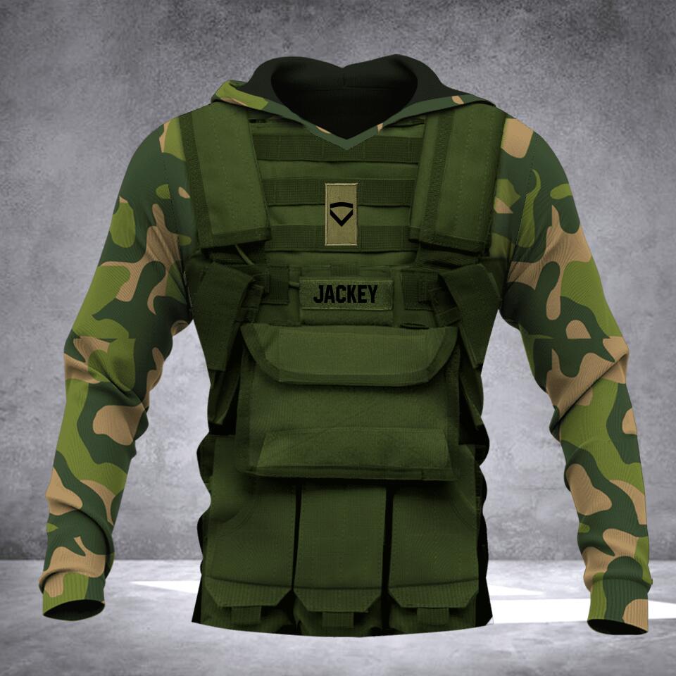 Personalized Norwegian Soldier Hoodie 3D Printed 22JUL-DT28