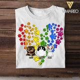 Personalized Cat Lovers LGBT Heart Tshirt Printed NQHC2806