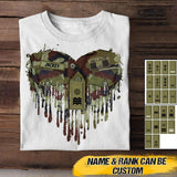 Personalized Irish Soldier/Veterans Tshirt Printed 22JUL-HQ29