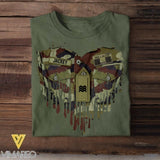Personalized Irish Soldier/Veterans Tshirt Printed 22JUL-HQ29