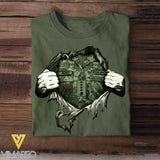 Personalized Mexican Veterans/Soldier Tshirt Printed 22JUL-HQ29