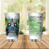 Personalized Jeep Girl Nutrion Facts Tumbler Printed QTDT3006