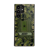 Personalized Swedish Soldier Camo Phone Case Printed 22JUL-DT30