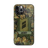 Personalized German Soldier Camo Phone Case Printed 22JUL-DT30