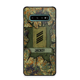 Personalized German Soldier Camo Phone Case Printed 22JUL-DT30