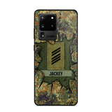 Personalized German Soldier Camo Phone Case Printed 22JUL-DT30