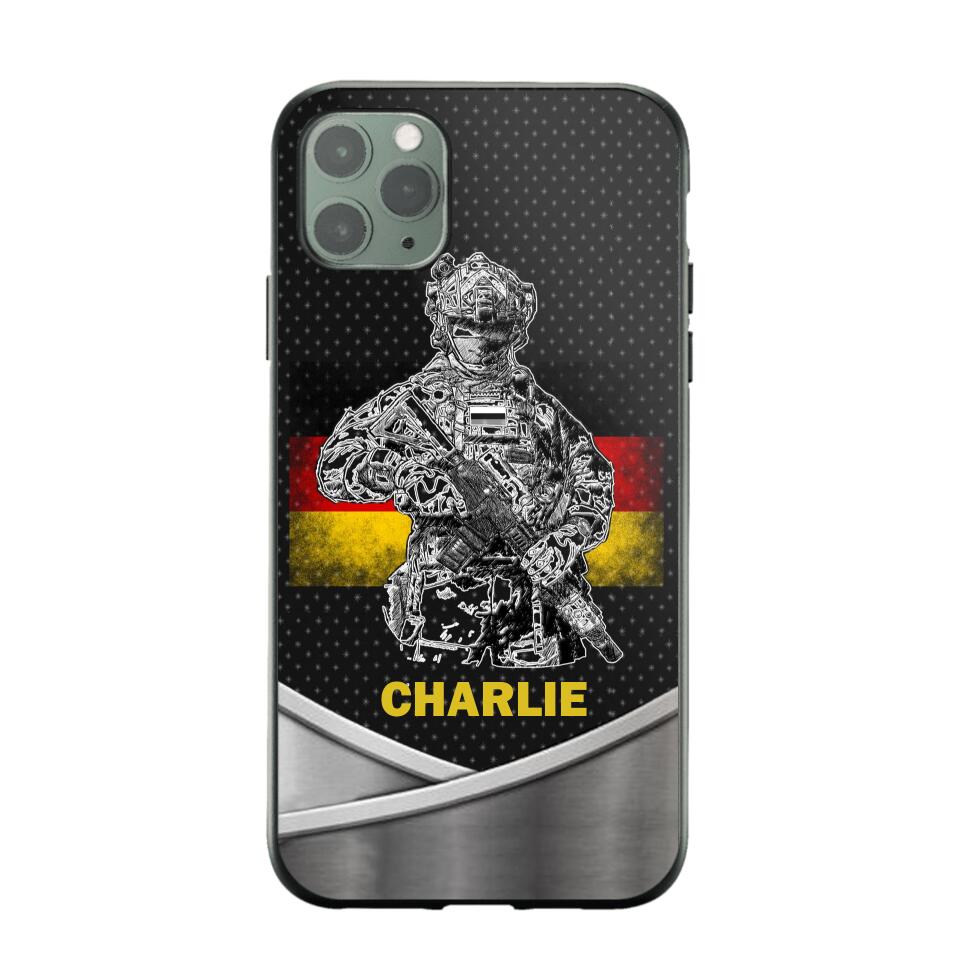 Personalized German Soldier/Veterans Phone Case Printed 22JUY-HY02