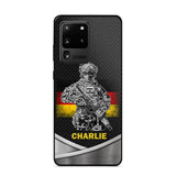 Personalized German Soldier/Veterans Phone Case Printed 22JUY-HY02