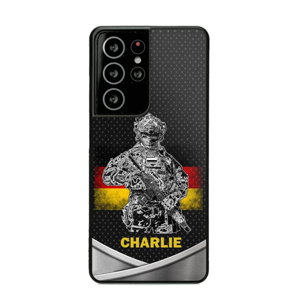 Personalized German Soldier/Veterans Phone Case Printed 22JUY-HY02