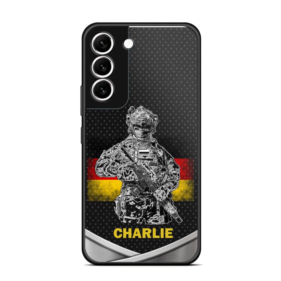 Personalized German Soldier/Veterans Phone Case Printed 22JUY-HY02