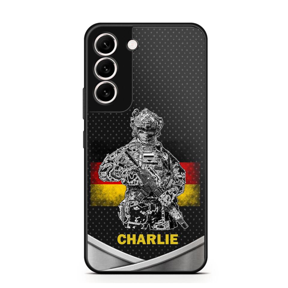 Personalized German Soldier/Veterans Phone Case Printed 22JUY-HY02