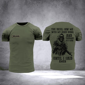 Personalized Canadian Army Veterans/Soldier Tshirt 3D Printed QTHC0507