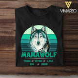 Personalized Mamawolf Kid Name  Tshirt Printed QTDT0807