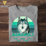 Personalized Mamawolf Kid Name  Tshirt Printed QTDT0807
