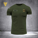 DH Personalized French Veterans/Soldier Tshirt 3D Printed HC0807