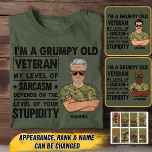Personalized Australian Veterans/Soldier Tshirt Printed 22JUY-HC08