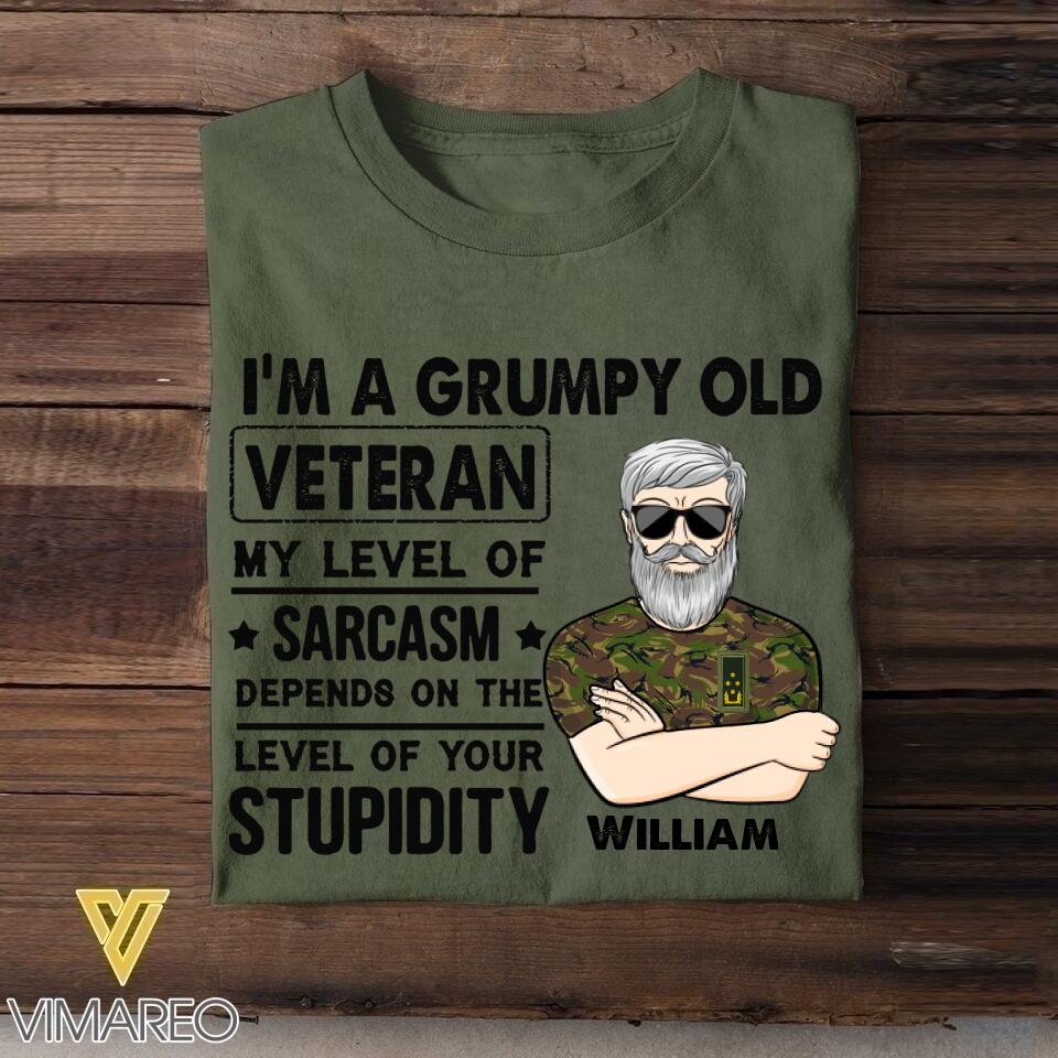 Personalized Netherland Veterans/Soldier Tshirt Printed 22JUY-HC08