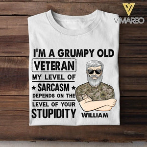 Personalized US Veterans/Soldier Tshirt Printed 22JUY-HC11