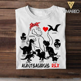 Personalized Auntsaurus Rex Tshirt Printed 22JUY-DT12