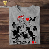 Personalized Auntsaurus Rex Tshirt Printed 22JUY-DT12
