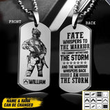 DH Personalized French Soldier/Veterans Necklaces Printed DT1307