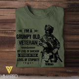 Personalized Australian Veterans/Soldier Tshirt Printed 22JUY-HQ14