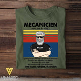 Personalized Belgium Mecanicien Tshirt Printed 22JUY-HY15