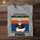 Personalized Belgium Mécanicien Tshirt Printed 22JUY-HY15