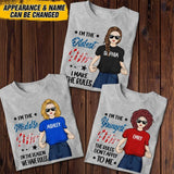 Personalized Sisters Shirt – I’m The Middle Sister Tshirt Printed 22JUY-DT16