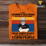 Personalized I Am Grumpy Old Man Was Born In September Tshirt Printed 22JUY-HQ16