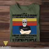 Personalized I Am Grumpy Old Man Was Born In September Tshirt Printed 22JUY-HQ16