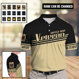 Personalized British Army Veteran Polo Shirts 3D Printed DHHC1907
