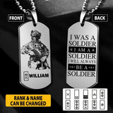 Personalized Irish Veterans/Soldier Necklaces Printed 22JUY-HY19