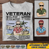 Personalized Canadian Veterans/Soldier Tshirt Printed 22JUY-DT25