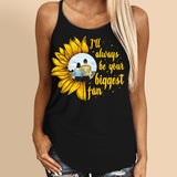 Personalized I'll Always Be Your Biggest Fan Baseball Criss Cross Tank Printed QTDT2507